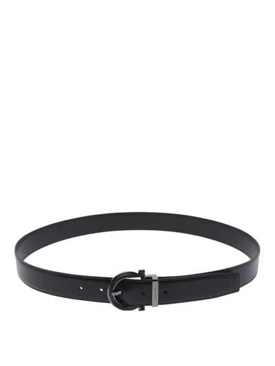 Ferragamo Gancini Belt In Black