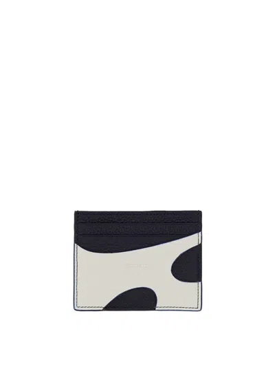Ferragamo Cut-out Leather Cardholder In White