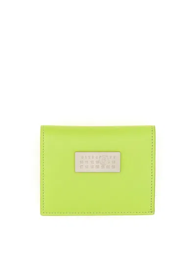 Mm6 Maison Margiela Numeric Bifold Wallet In Green