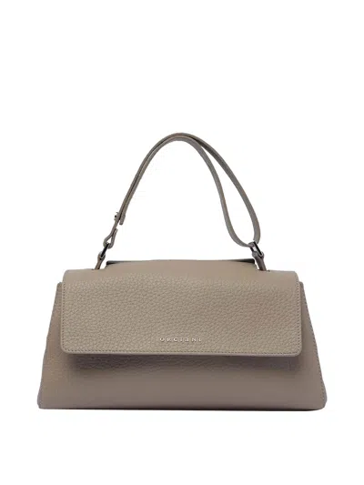 Orciani Notturno Shoulder Bag In Brown