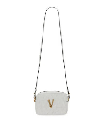 Versace Virtus Shoulder Bag In White