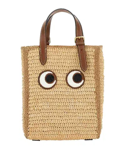 Anya Hindmarch "eyes" Tote Bag In Nude & Neutrals