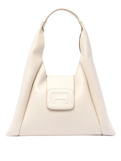 Hogan Hobo H Bag In White