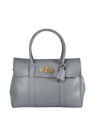 Mulberry Babyswater Hand Bag In Grey