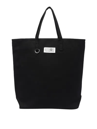 Mm6 Maison Margiela Shopping Handbag In Black