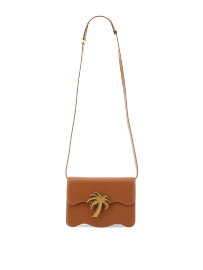 Palm Angels Palm Beach Bag In Brown