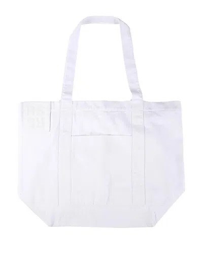 Raf Simons Logo Shopping Bag In White