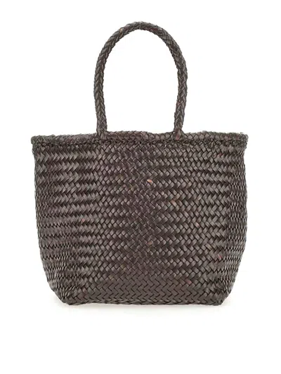 Dragon Diffusion Small  Basket Bag In Brown