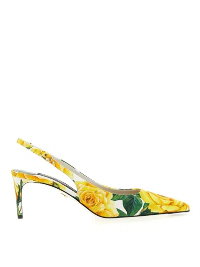 Dolce & Gabbana Slingback Pumps In Multicolour