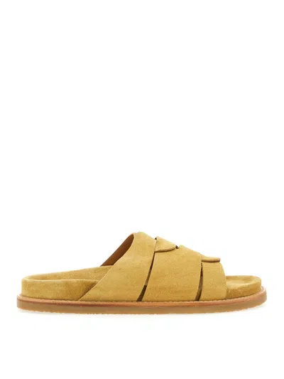 Buttero Slipping Sandal In Yellow