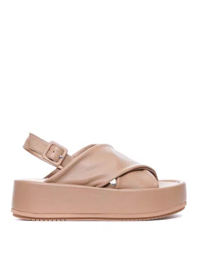 Paloma Barceló Basima Platform Sandals In Beige