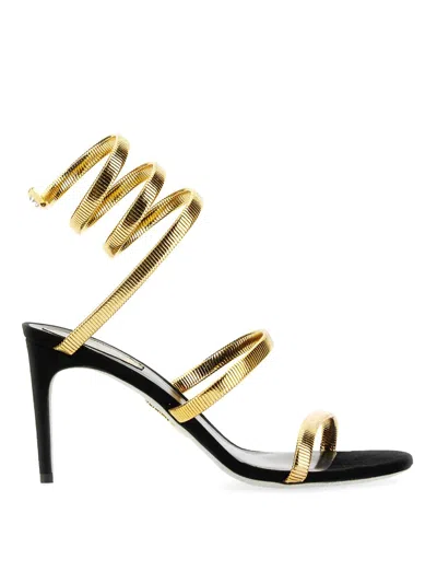 René Caovilla Sandal Juniper In Gold