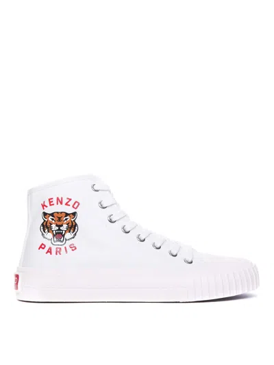 Kenzo Foxy Canvas Sneakers In White