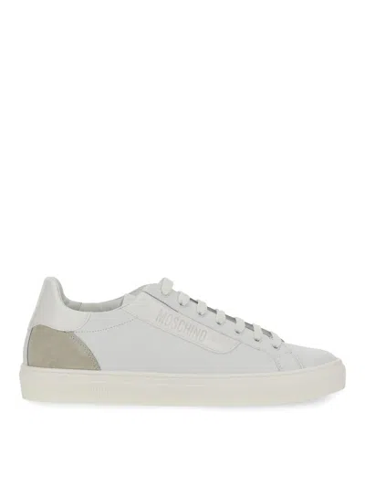 Moschino Trainer With Logo In White