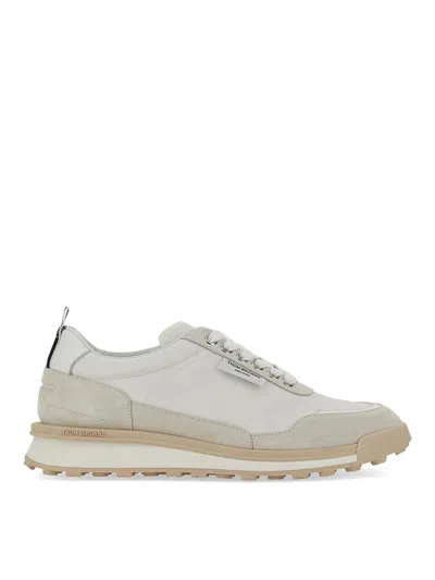Thom Browne Leather Sneaker In White