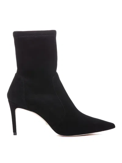 Stuart Weitzman Stuart 85 Str Bootie In Black