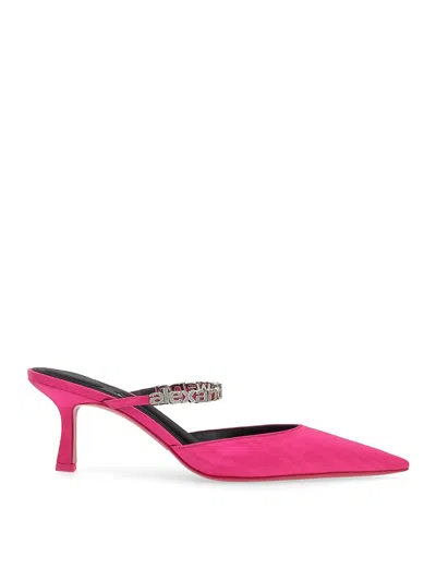 Alexander Wang Delphine Embellished Pumps In Fuchsia