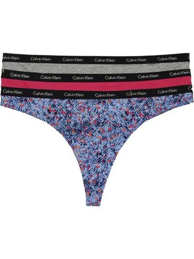 Calvin Klein Womens 3 Pack Sexy Thong Panty In Multi