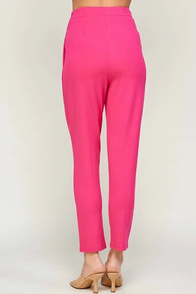 Ellison Pleated Pants In Pink