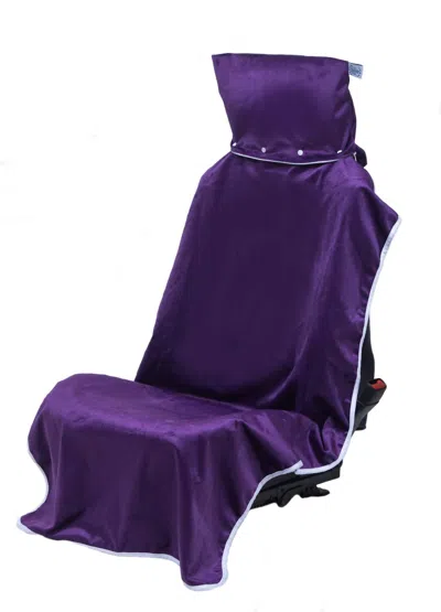 Turtle Towels Waterproof Towel/seat Protector In Grape In Purple