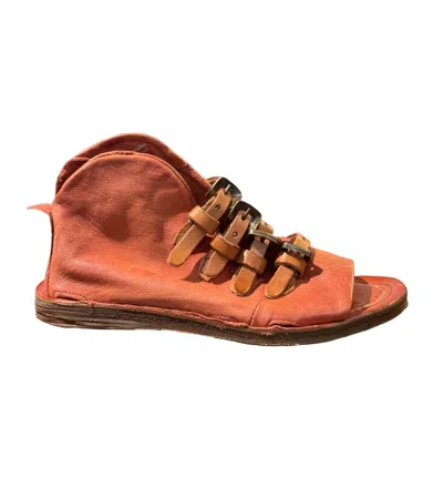 As98 Women's Remy 4 Buckled Sandal In Mars In Orange
