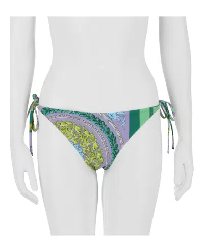 Versace Slip Regolabile Bikini Bottoms In Multi