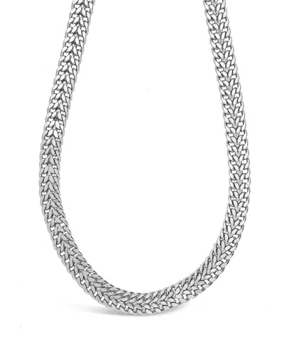 Sterling Forever Flat Link Chain In Grey