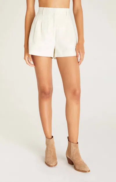 Z Supply Lucy Short In Ecru In White