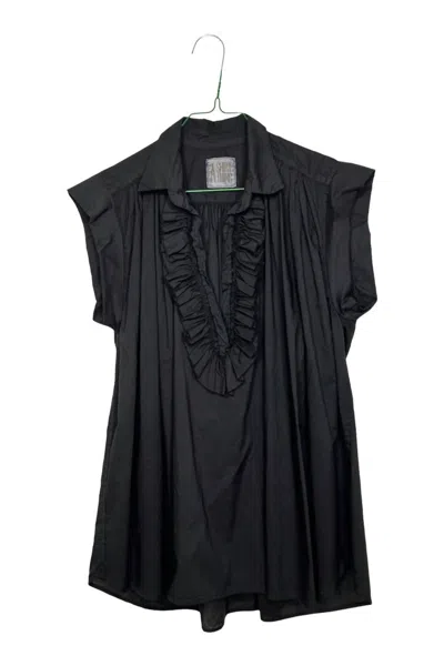 A Shirt Thing Logan Blouse In Black