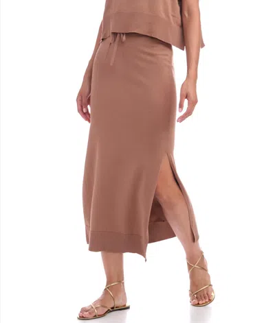 Splendid Veronica Sweater Skirt In Macchiato In Brown