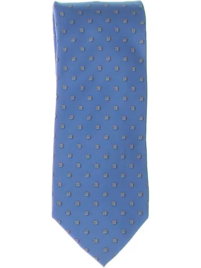 Michael Kors Mens Silk Business Neck Tie In Blue