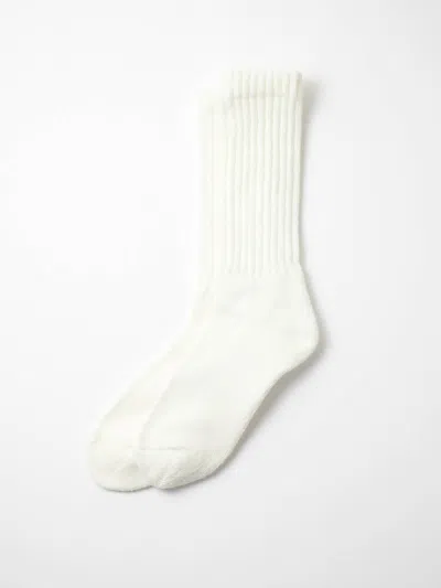 Alex Mill Loose Pile Crew Socks In White