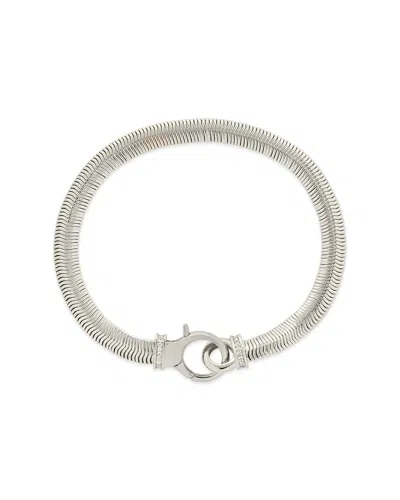 Sterling Forever Cz Kassidy Chain Bracelet In Silver