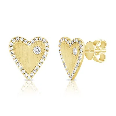 Diana M. Fine Jewelry 14k 0.22 Ct. Tw. Diamond Earrings In Yellow
