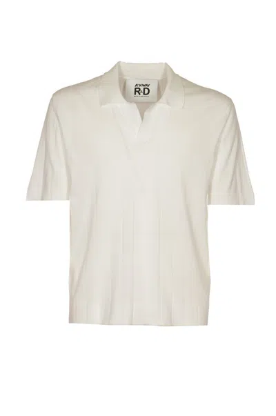 K-way Pleynel Knitted Polo Shirt In White