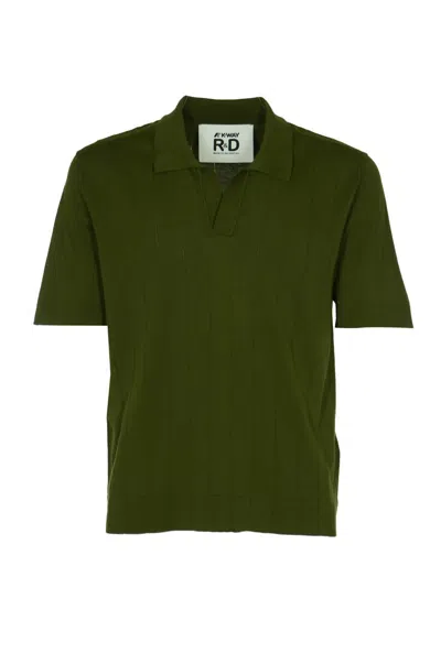 K-way R&d T-shirts And Polos In Grren Sphagnum