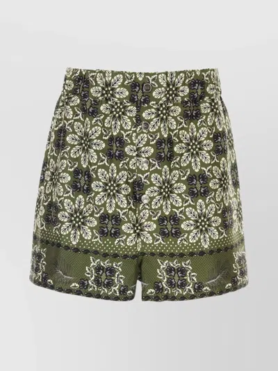 Etro Shorts In Verde