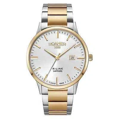 Pre-owned Roamer 718833 48 15 70 R-line Classic Wristwatch In Silver/gold