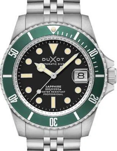 Pre-owned Duxot Dx-2057-33 Mens Watch Atlantica Automatic Diver 42mm 20atm