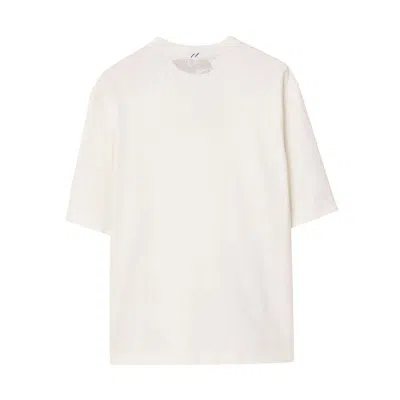 Burberry T-shirts In White/blue