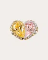 Anabela Chan Women's Candy Heart Ring In Multicolor