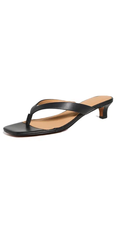 Madewell Calia Kitten Heel Sandal In True Black