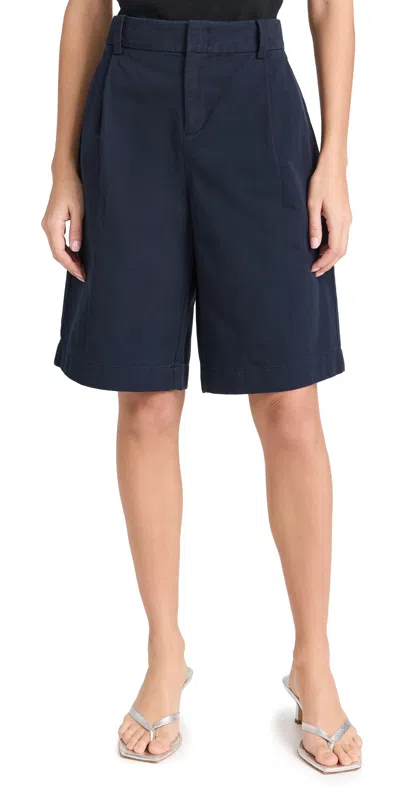 Vince Washed Cotton Shorts In Coastal