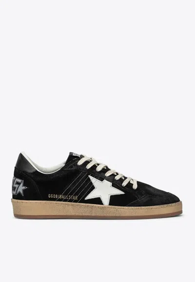 Golden Goose Db Ball Star Suede Low-top Trainers In Black