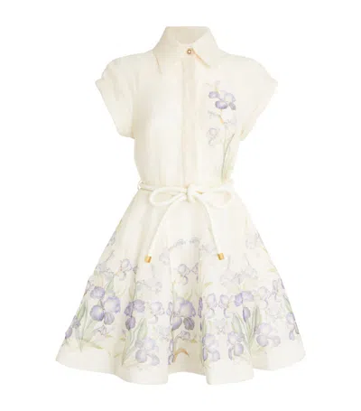 Zimmermann Natura Mini Dress In White