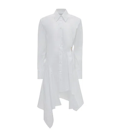 Jw Anderson Deconstructed Shirt Dress In White