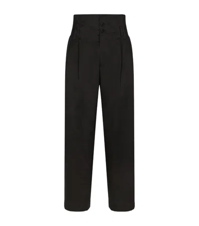 Dolce & Gabbana High-waist Tailored Trousers In Multi