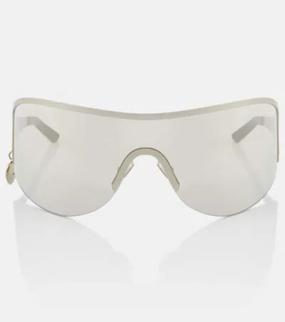 Acne Studios Shield Sunglasses In Silver