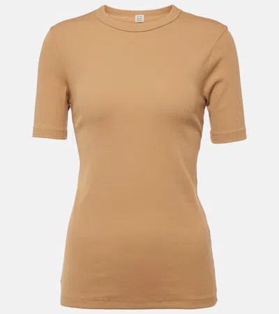 Totême Classic Rib Tee Caramel