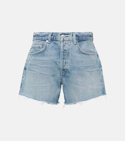 Citizens Of Humanity Annabelle Denim Shorts In Blue